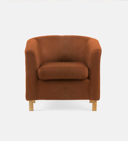 Debbie Tub Leather 1 Seater Light Leg (74326)