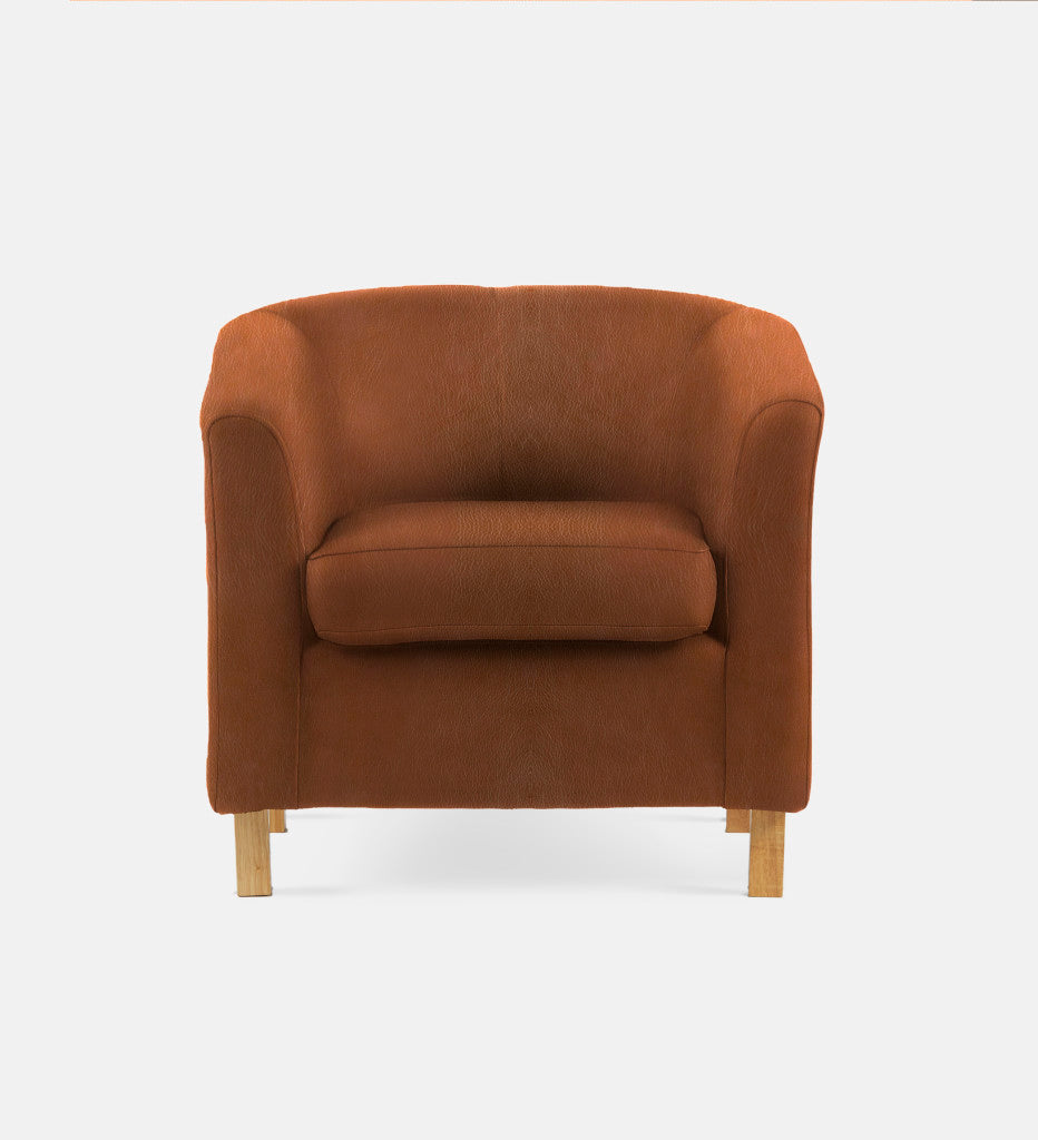 Debbie Tub Leather 1 Seater Light Leg (74326)