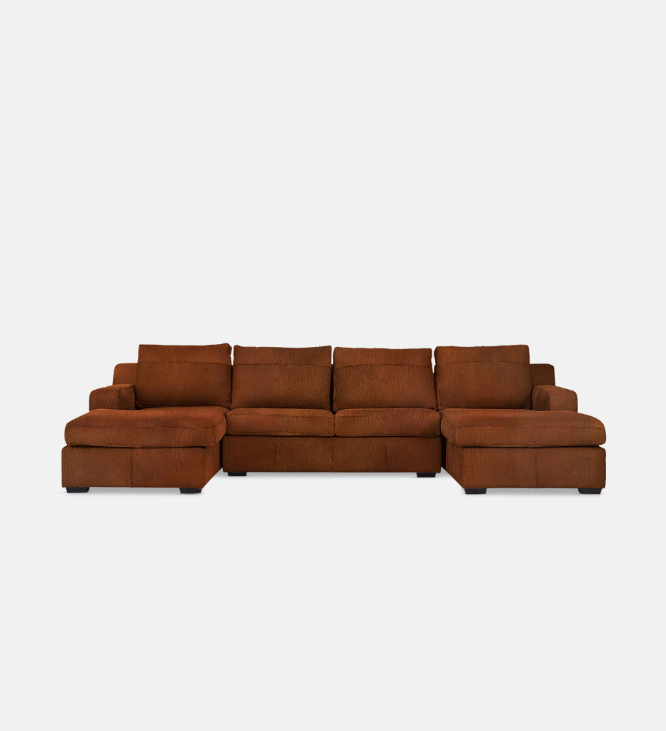 Lodge Leather Slouch With Daybed (74358)