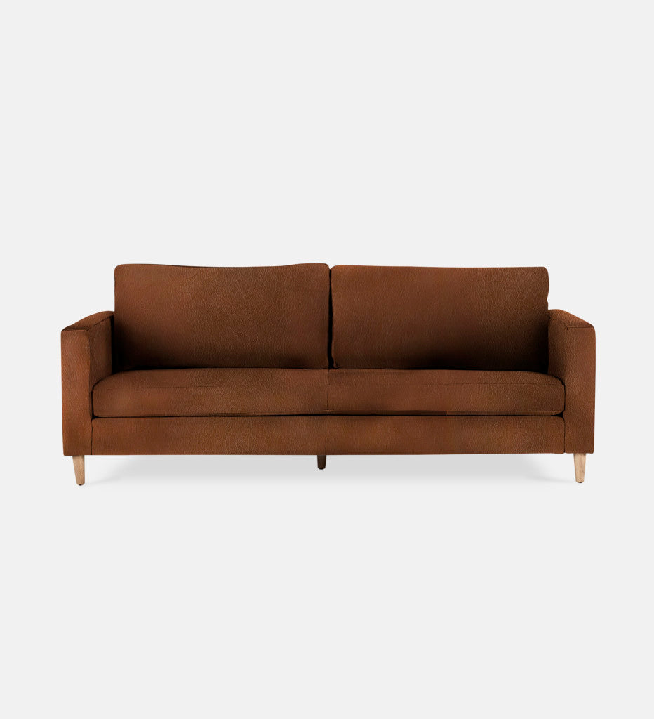 Sami Leather 2 Seater Wooden Leg (74559)
