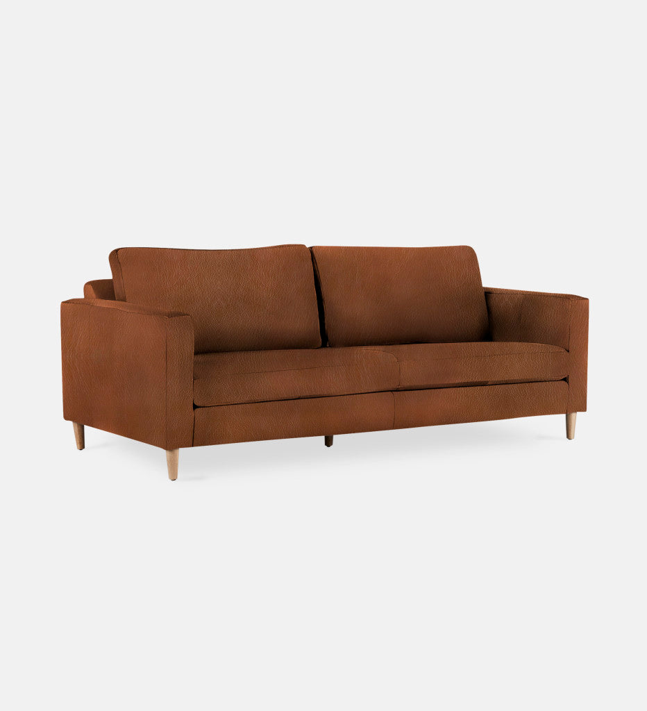 Sami Leather 2 Seater Wooden Leg (74560)