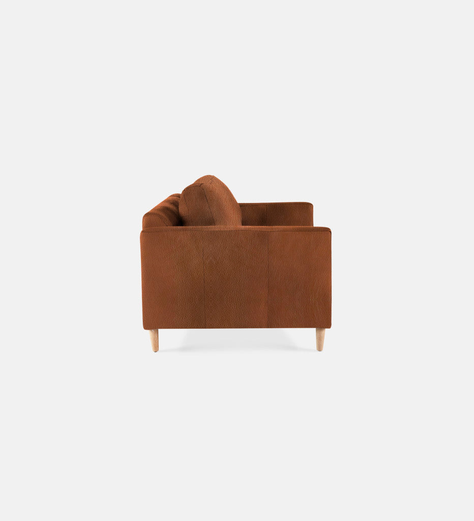 Sami Leather 2 Seater Wooden Leg (74561)