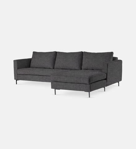 Sami Upholstered Slouch Right With Wooden Leg