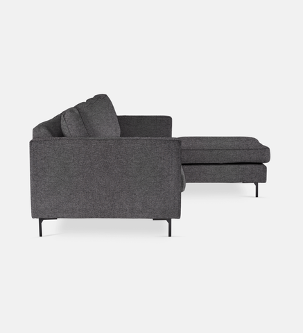Sami Fully Upholstered Slouch Right Metal Leg (24319)