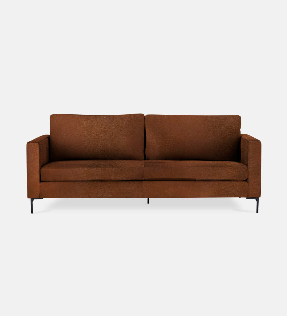 Sami Leather 3 Seater Metal Leg (74569)