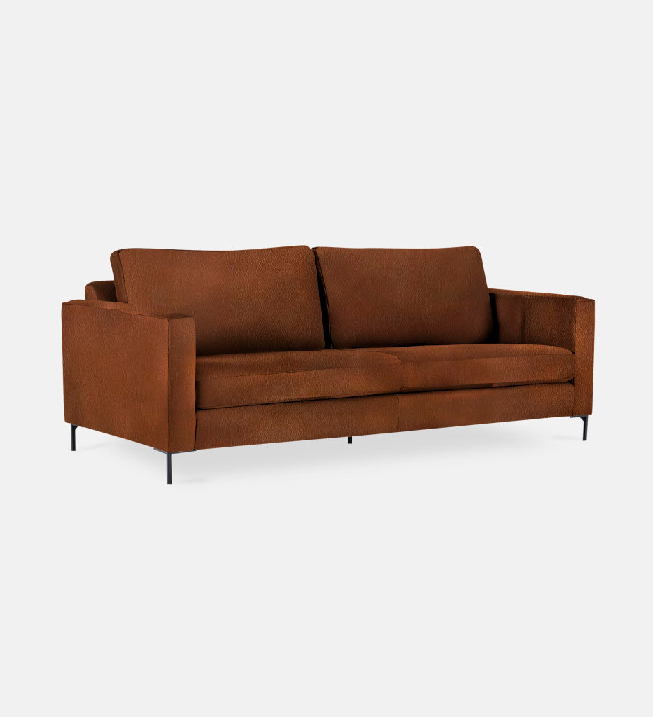 Sami Leather 3 Seater Metal Leg (74570)