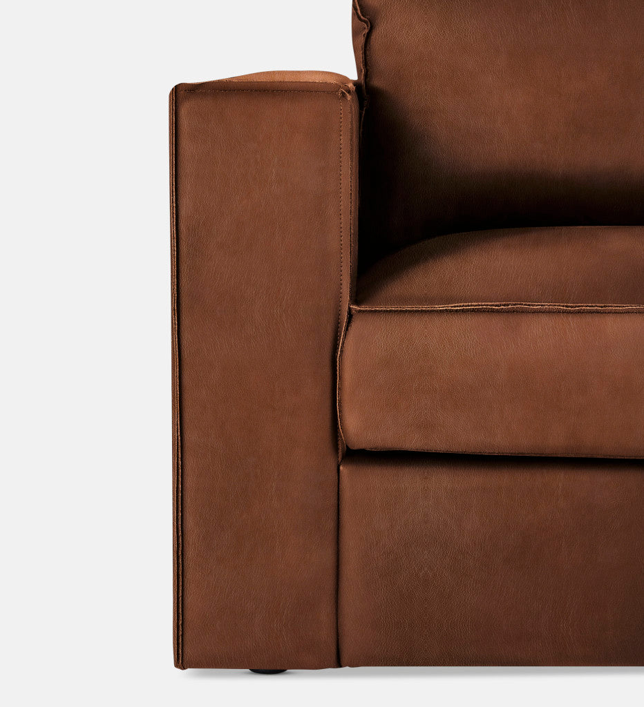 Rosco Leather 3 Seater (74677)