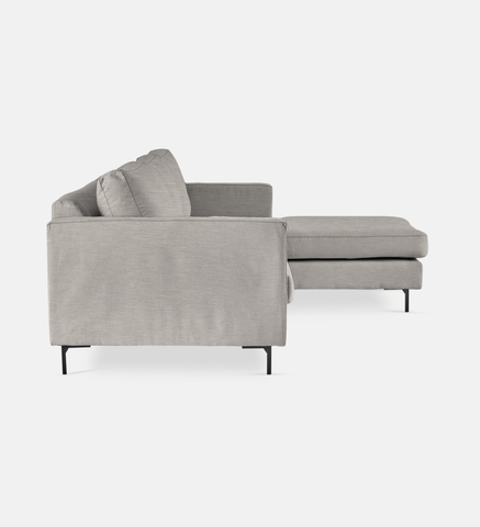 Sami Fully Upholstered Slouch Right Metal Leg (24386)