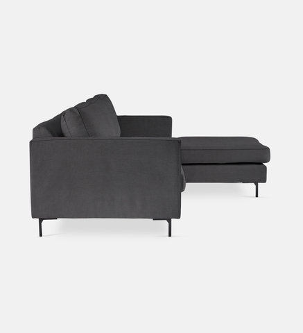 Sami Fully Upholstered Slouch Right Metal Leg (24391)