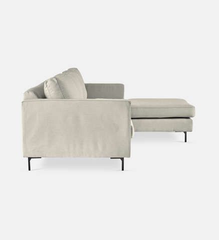 Sami Fully Upholstered Slouch Right Metal Leg (24411)