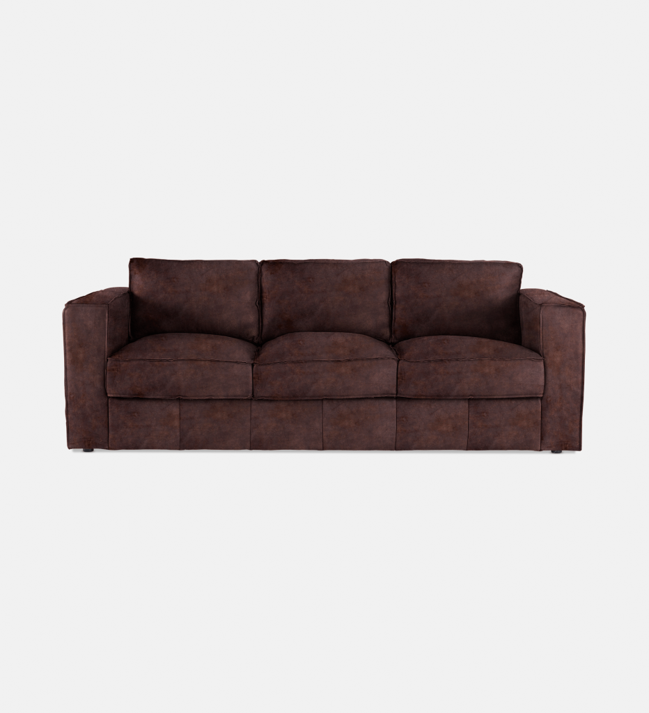 Rosco Leather 3 Seater (25083)