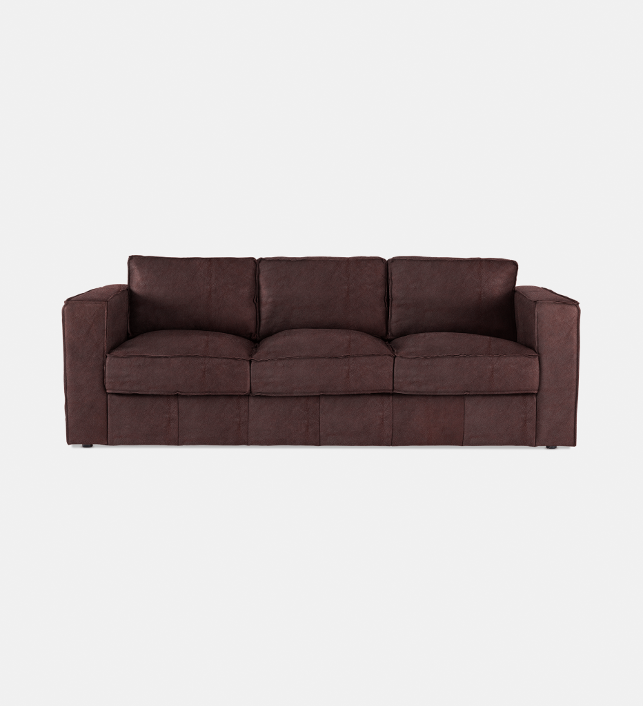 Rosco Leather 3 Seater (25118)
