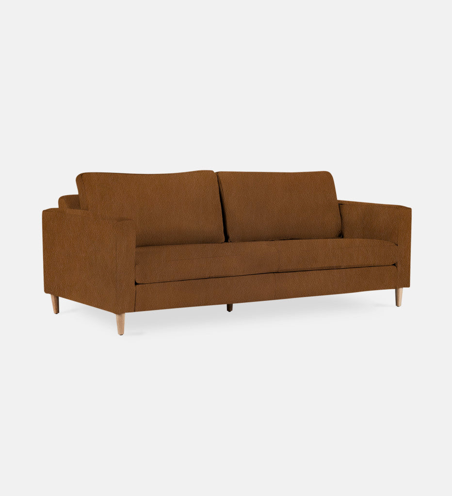 Sami Leather 3 Seater Wooden Leg (73909)