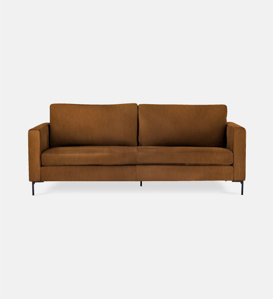 Sami Leather 3 Seater Metal Leg (73913)