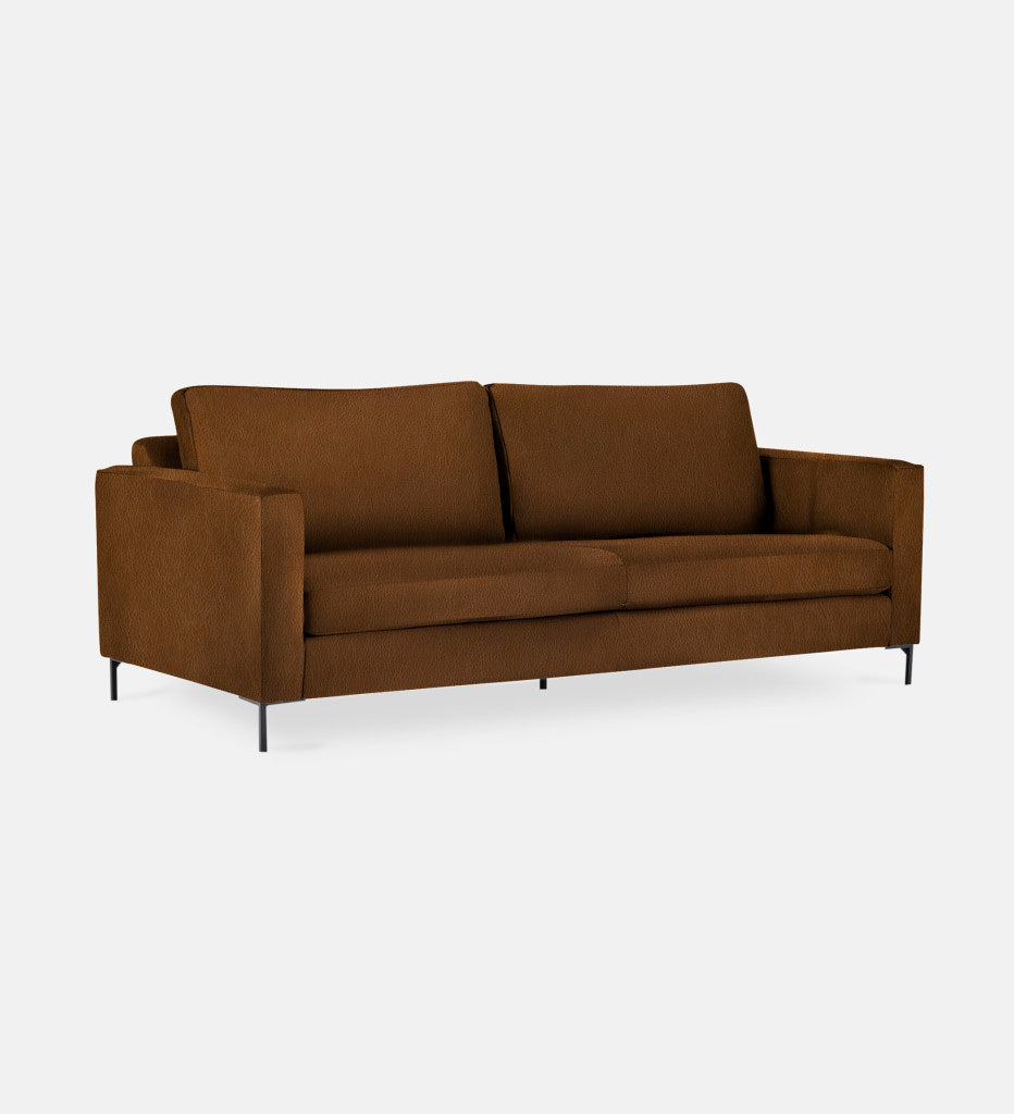 Sami Leather 3 Seater Metal Leg (73914)
