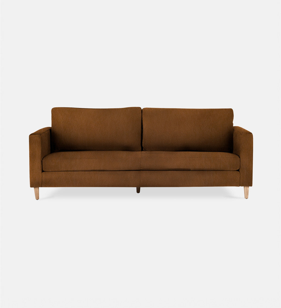 Sami Leather 2 Seater Wooden Leg (73918)