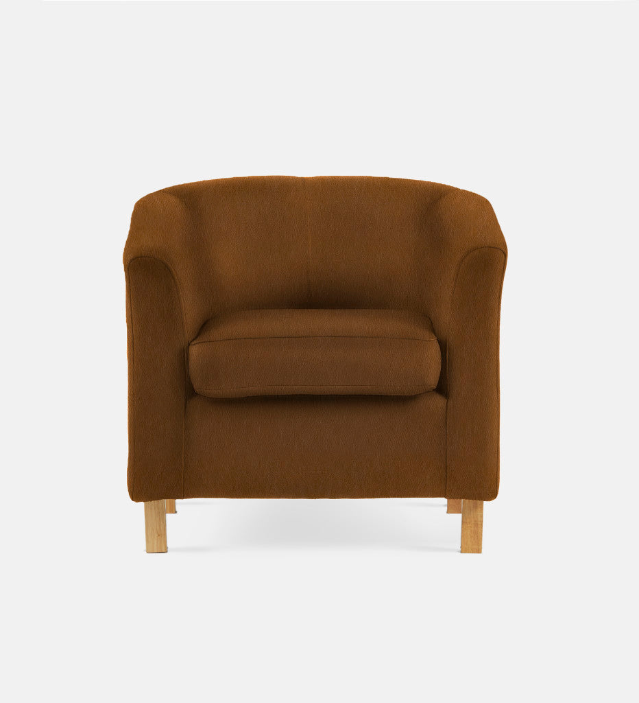 Debbie Tub Leather 1 Seater Light Leg (74263)