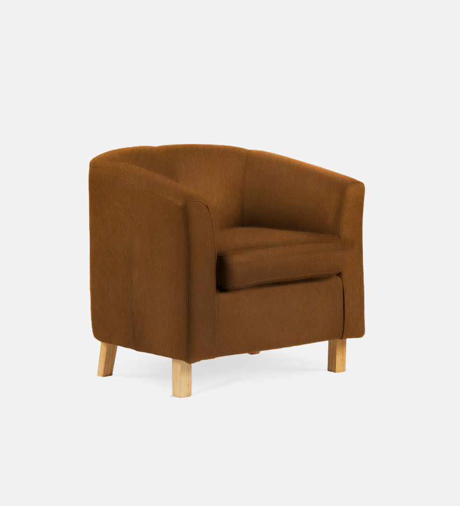 Debbie Tub Leather 1 Seater Light Leg (74364)