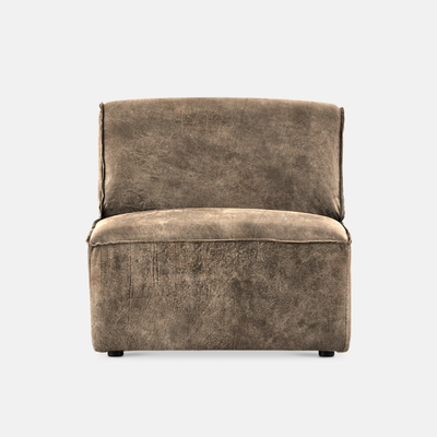 Congo Leather Modular Couch - 1 Seater