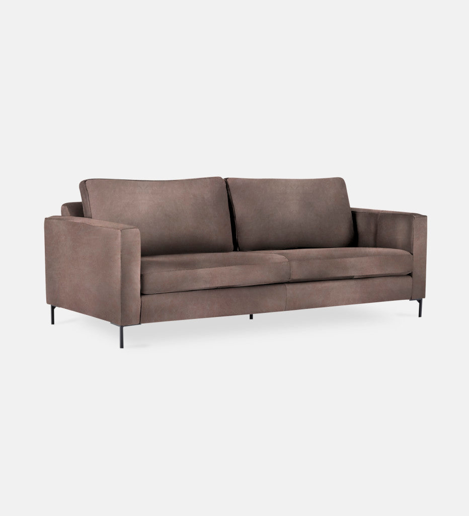 Sami Leather 2 Seater Metal Leg (75766)