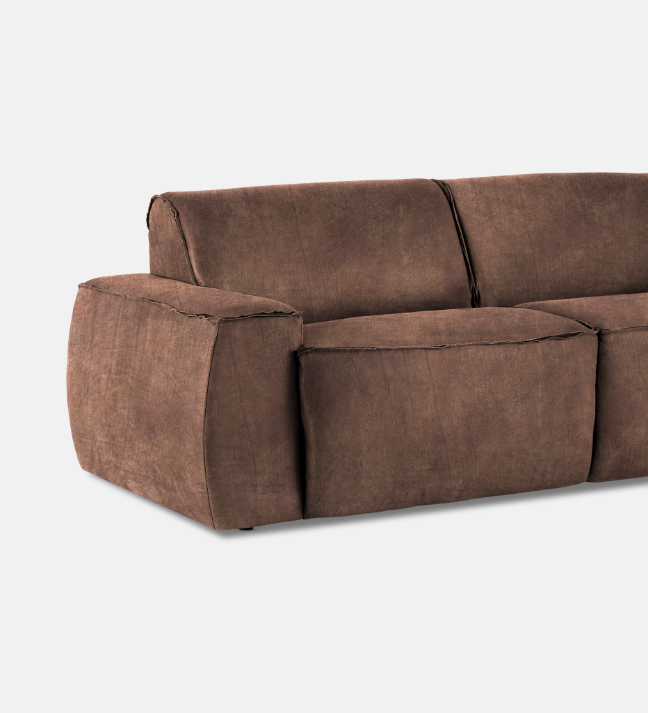 Congo Leather 3 Seater Couch (19329)