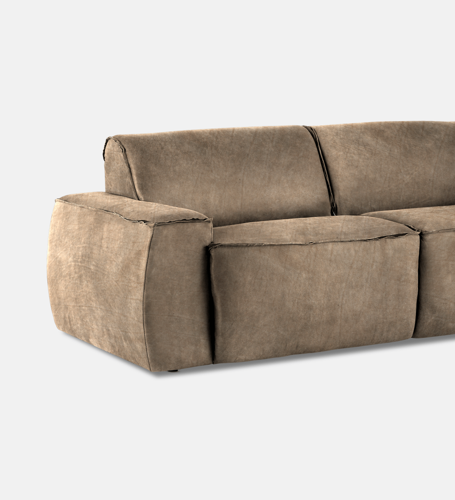 Congo Leather 3 Seater (13302)