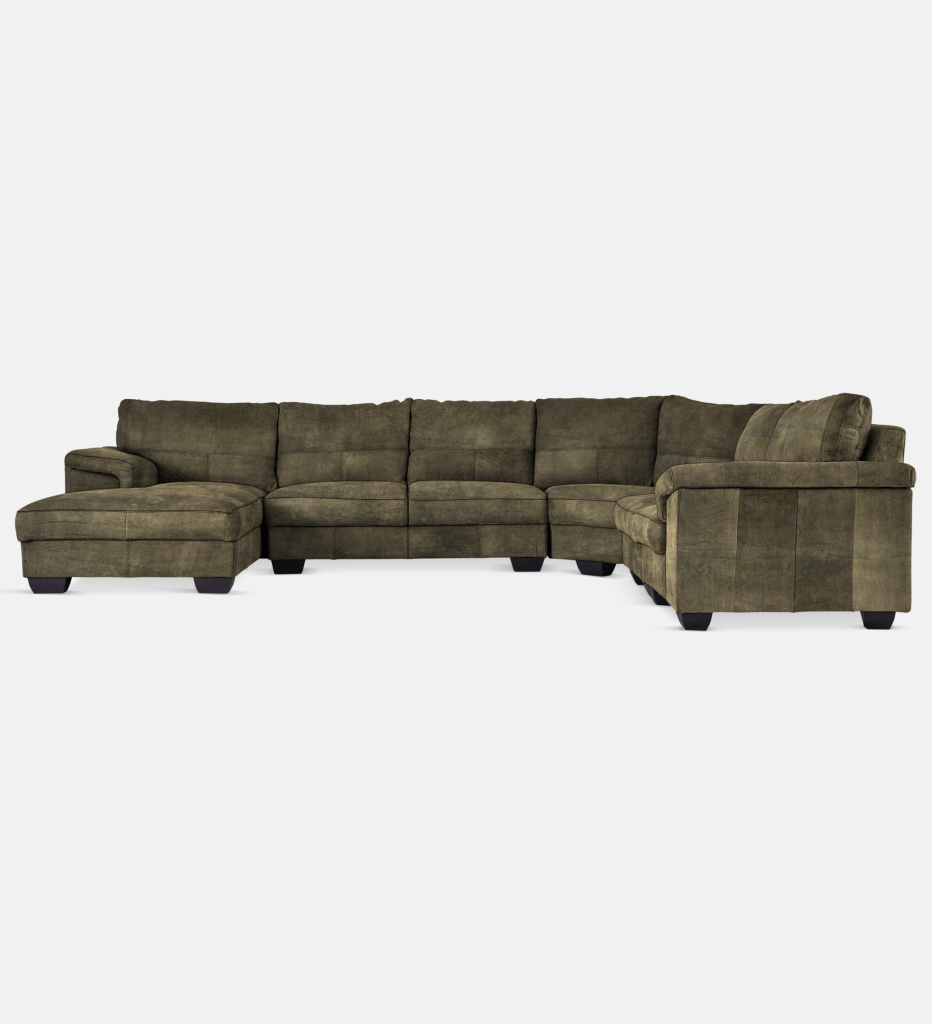 Breen Leather Slouch With Daybed Left (40128)