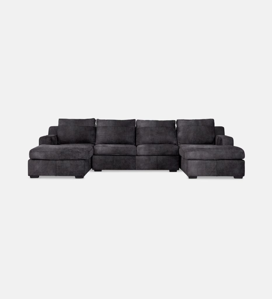 Lodge Leather Slouch With Daybed (26711)