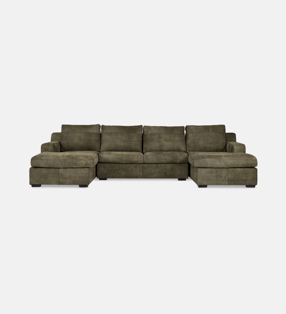 Lodge Leather Slouch With Daybed (26714)