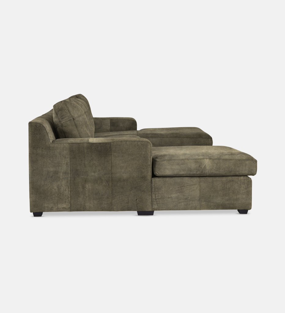 Lodge Leather Slouch With Daybed (26715)