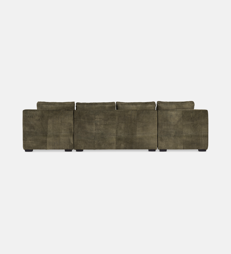 Lodge Leather Slouch With Daybed (26716)