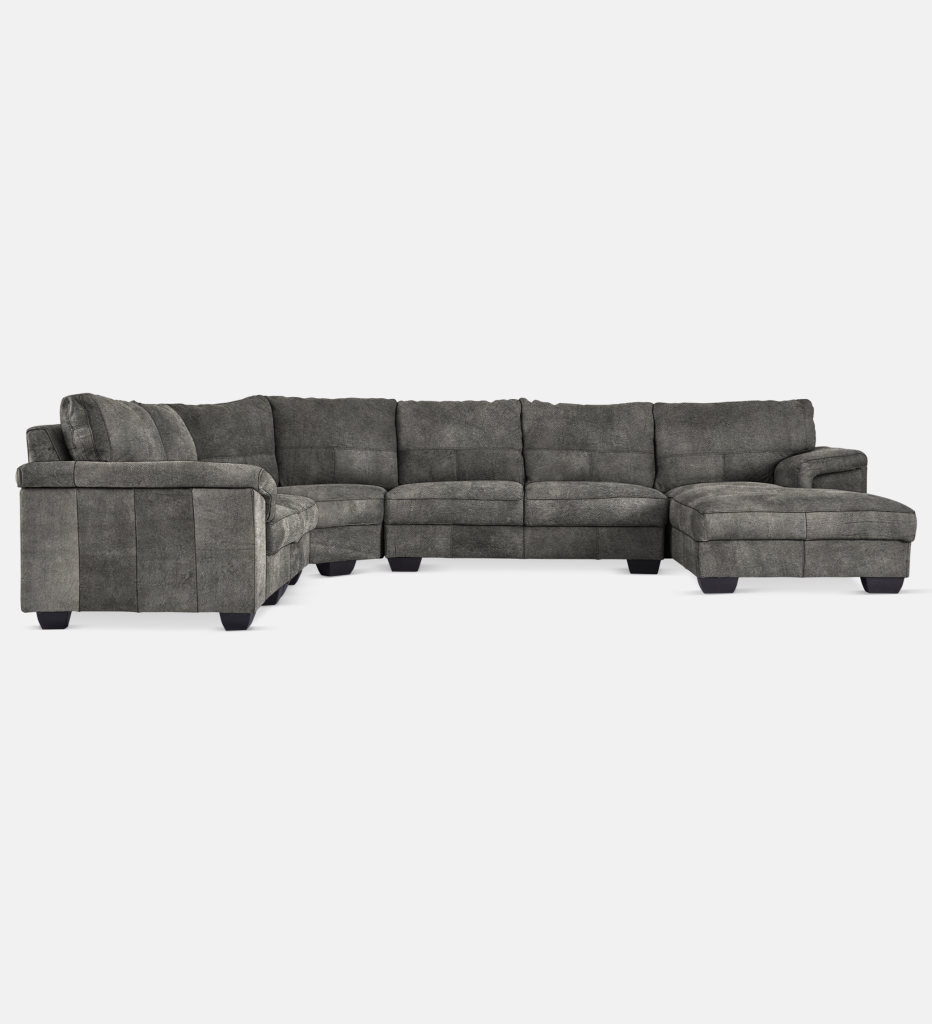 Breen Leather Slouch With Daybed Right (39750)