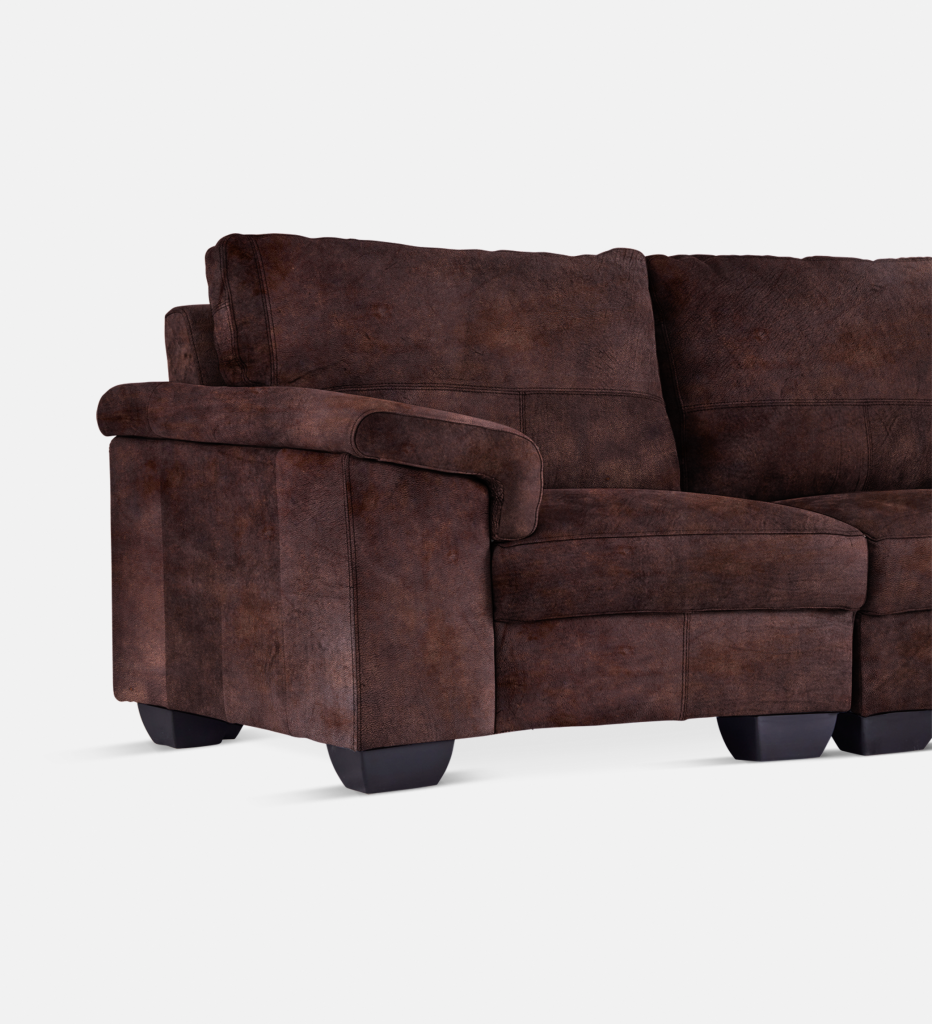 Breen Leather Slouch With Daybed Right (39911)