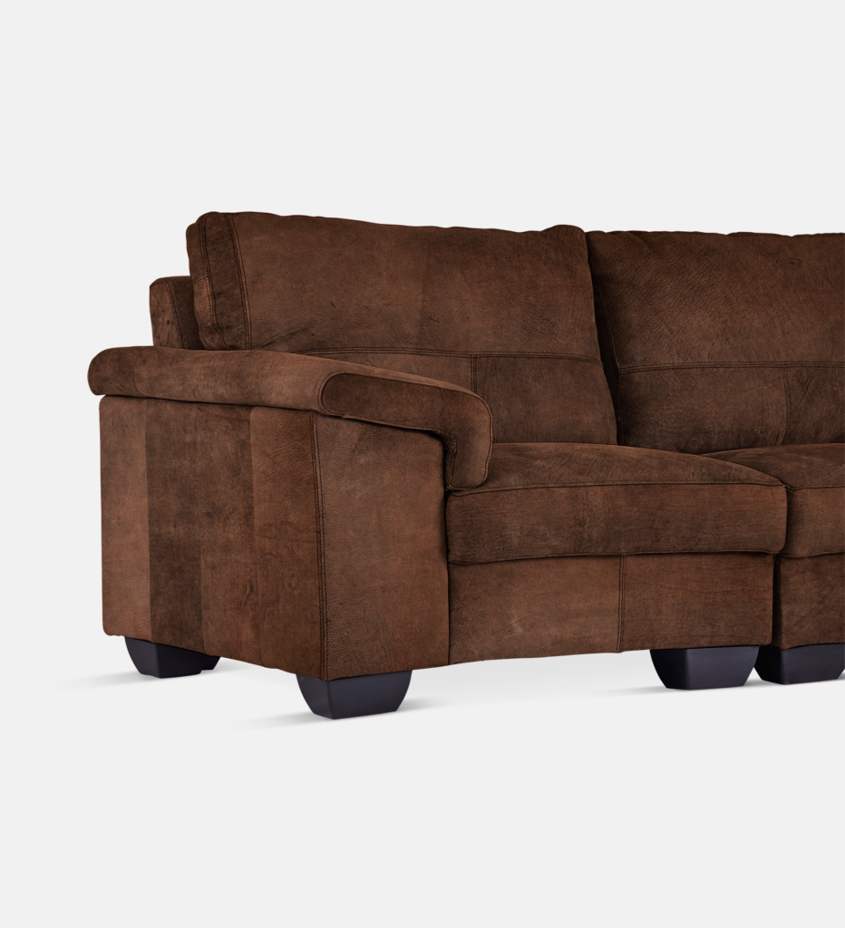 Breen Leather Slouch With Daybed Right (39943)