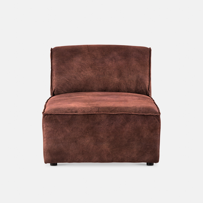 Congo Leather Modular Couch - Daybed piece