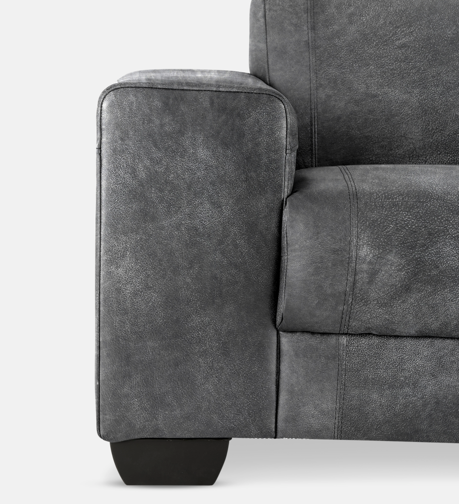 Terry Leather 2 Seater Couch (16093)