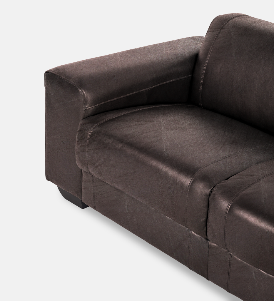 Terry Leather Corner Couch (19719)
