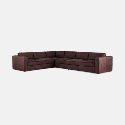 Rosco Upholstered Full Corner Couch Left