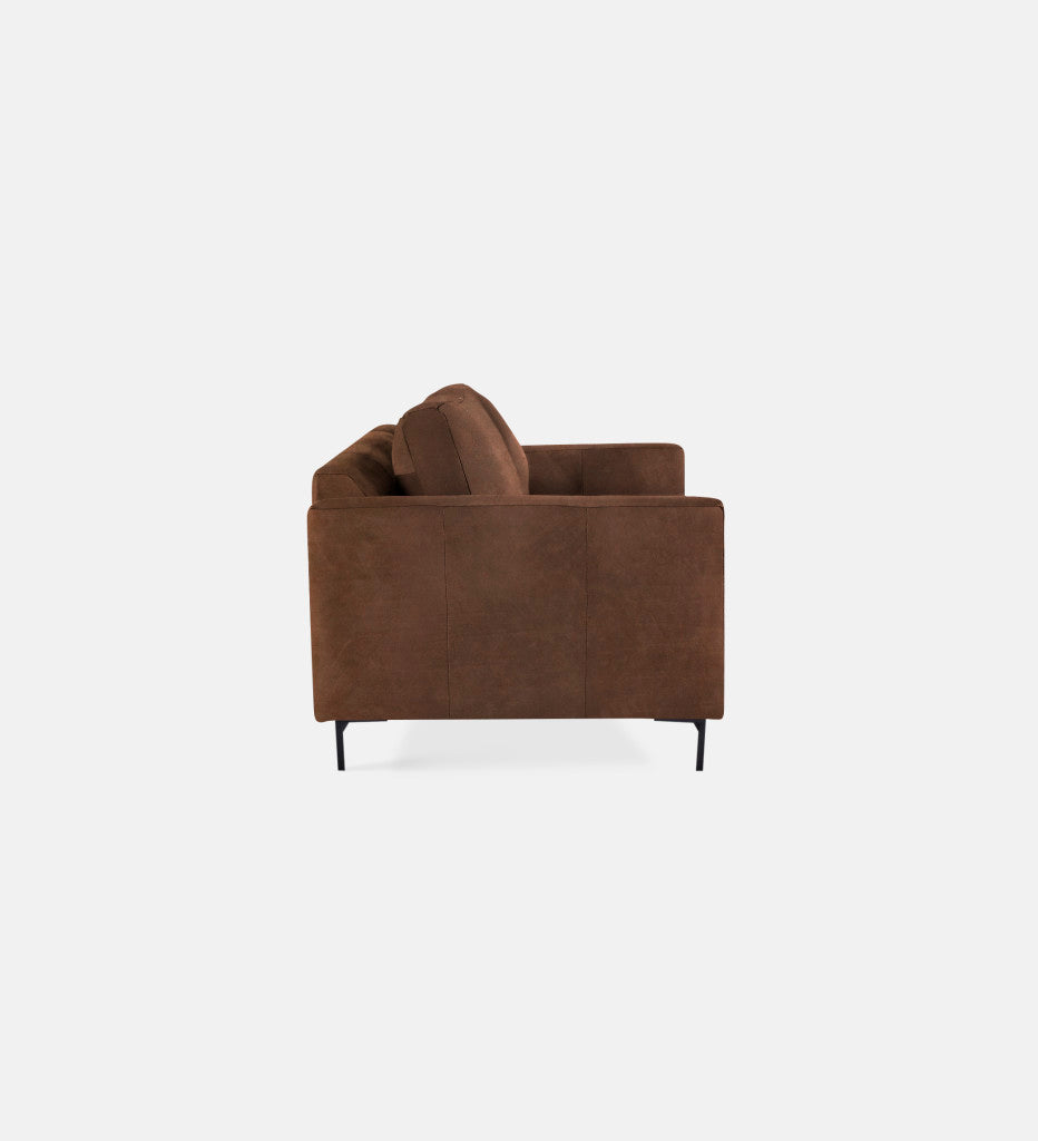 Sami Leather 2 Seater Metal Leg (75838)