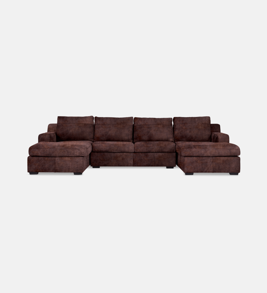 Lodge Leather Slouch With Daybed (26897)