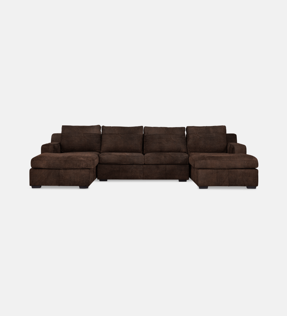Lodge Leather Slouch With Daybed (27681)