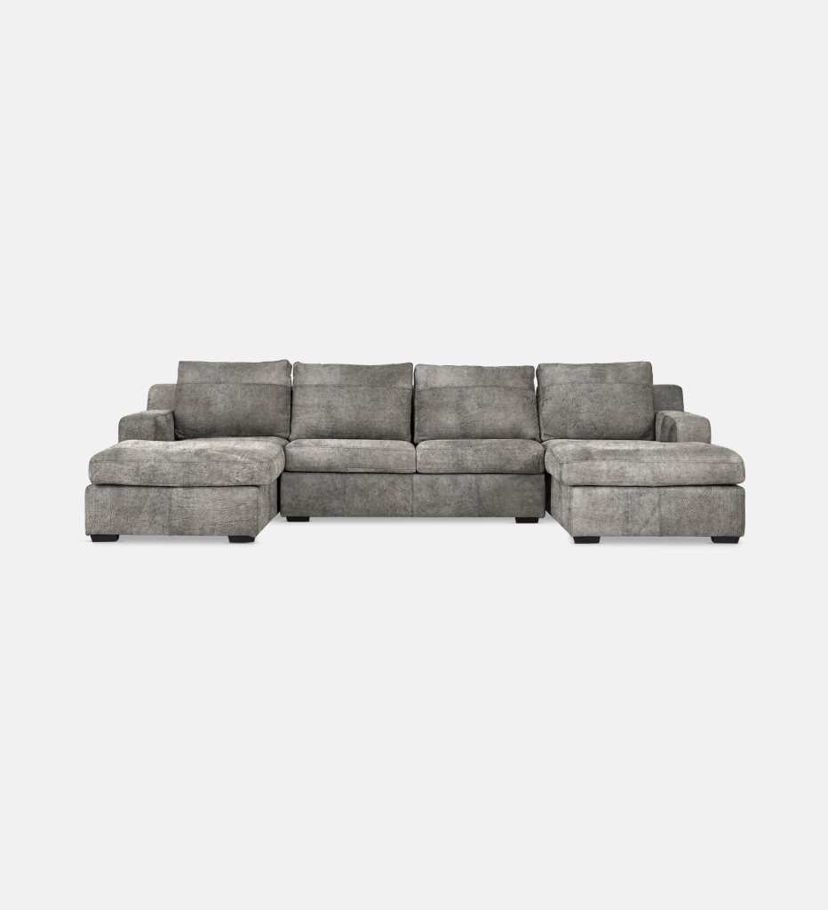 Lodge Leather Slouch With Daybed (26938)