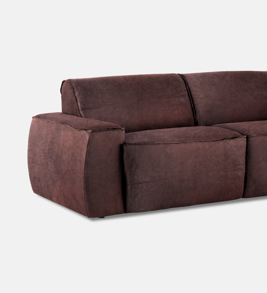 Congo Leather 2 Seater Couch (2389)