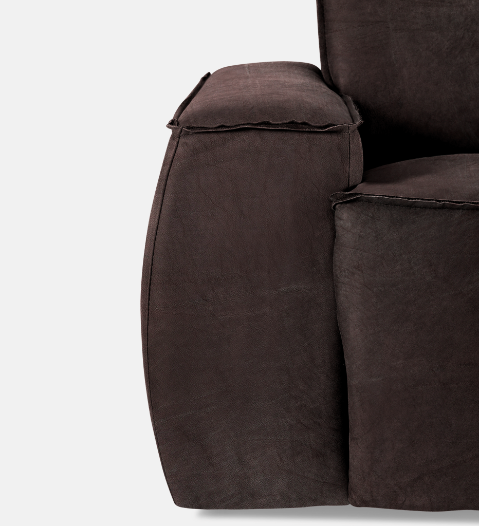 Congo Leather 3 Seater (15847)