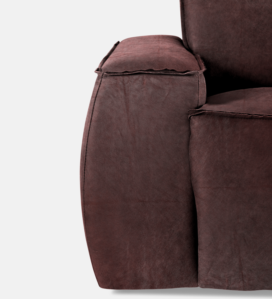 Congo Leather 3 Seater (15861)