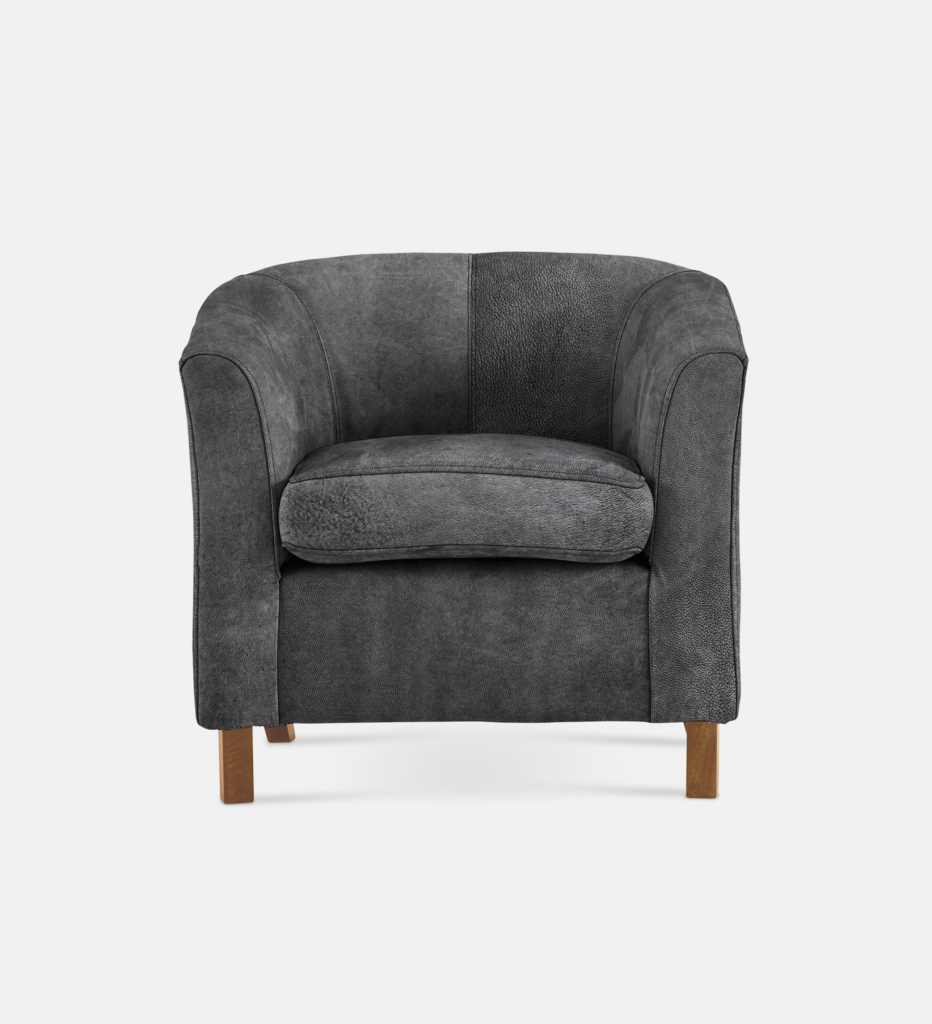 Debbie Tub Leather 1 Seater Light Leg (36003)