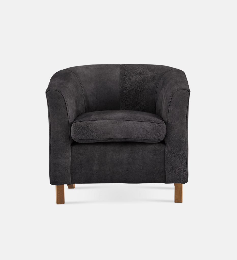 Debbie Tub Leather 1 Seater Light Leg (36023)