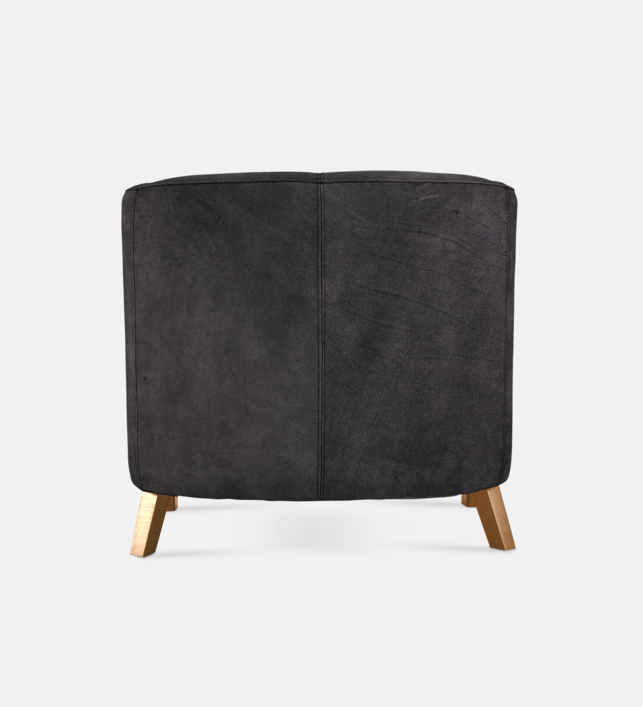 Debbie Tub Leather 1 Seater Light Leg (36026)