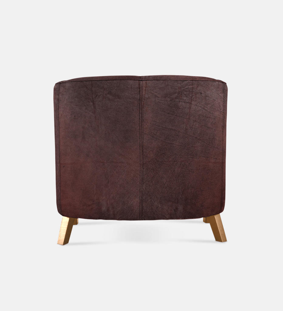 Debbie Tub Leather 1 Seater Light Leg (36030)