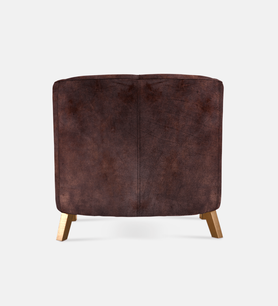 Debbie Tub Leather 1 Seater Light Leg (36038)